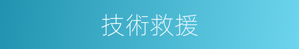 技術救援的同義詞