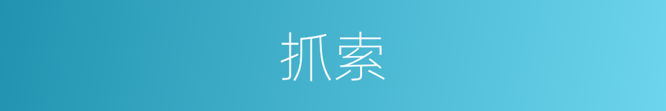 抓索的同义词
