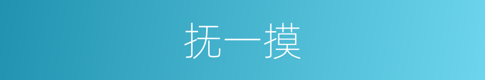 抚一摸的同义词
