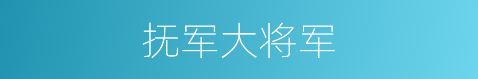 抚军大将军的同义词