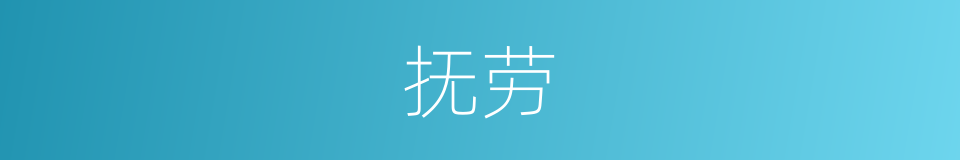 抚劳的意思