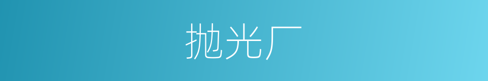 抛光厂的同义词