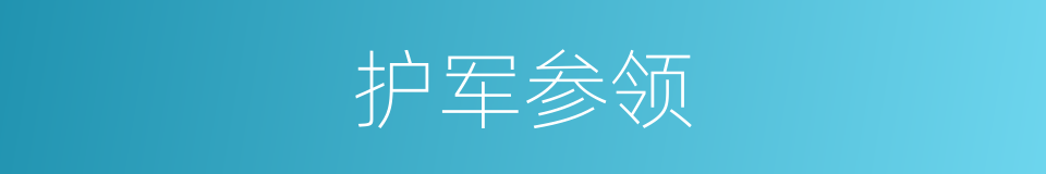 护军参领的同义词