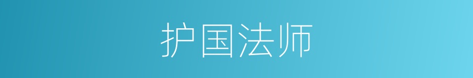 护国法师的同义词