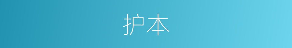 护本的同义词