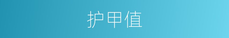 护甲值的同义词