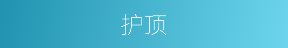 护顶的意思
