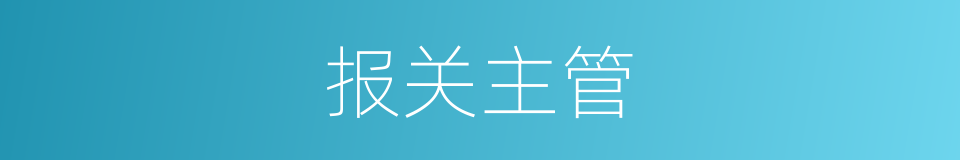 报关主管的同义词