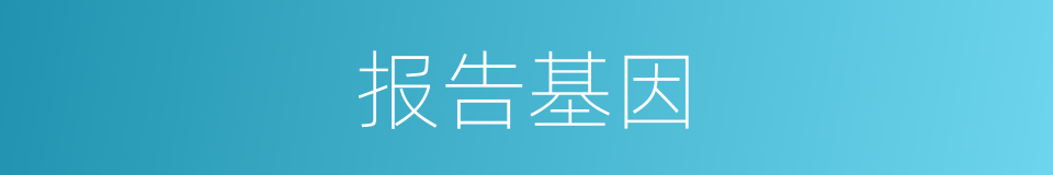 报告基因的同义词