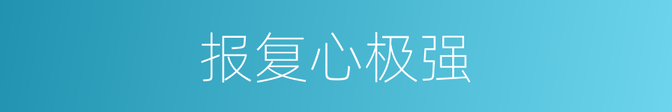 报复心极强的同义词