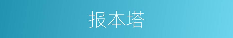 报本塔的同义词