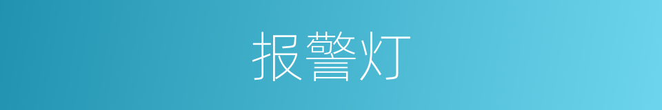 报警灯的同义词