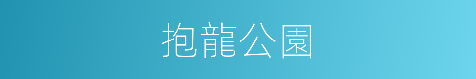 抱龍公園的同義詞