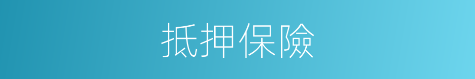 抵押保險的同義詞