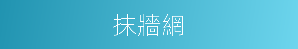 抹牆網的同義詞