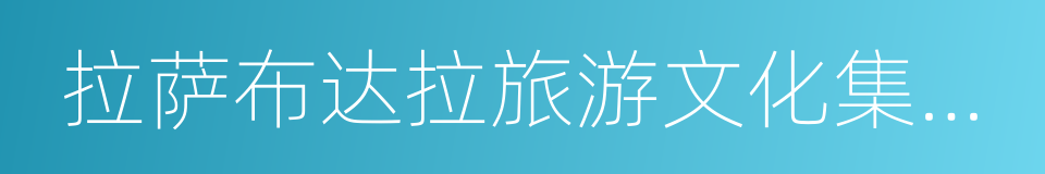 拉萨布达拉旅游文化集团有限公司的同义词