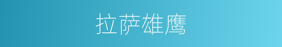 拉萨雄鹰的同义词