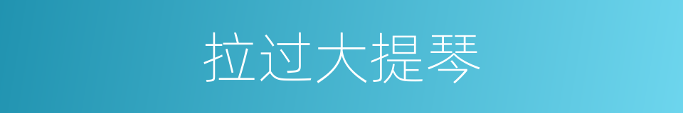 拉过大提琴的同义词