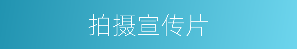 拍摄宣传片的同义词