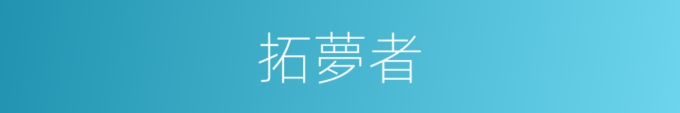 拓夢者的同義詞