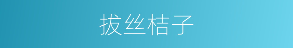 拔丝桔子的同义词