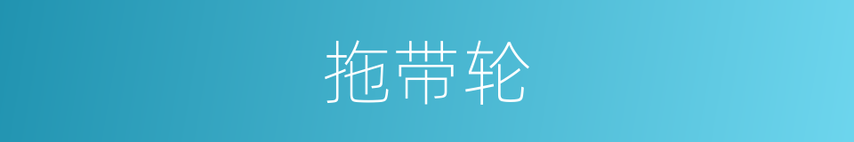 拖带轮的同义词