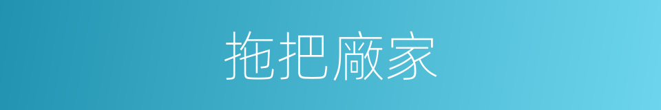 拖把廠家的同義詞