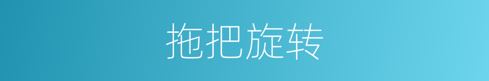 拖把旋转的同义词