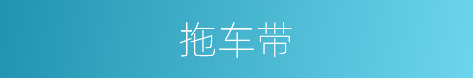 拖车带的同义词