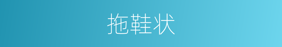 拖鞋状的同义词