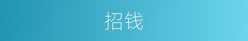 招钱的同义词