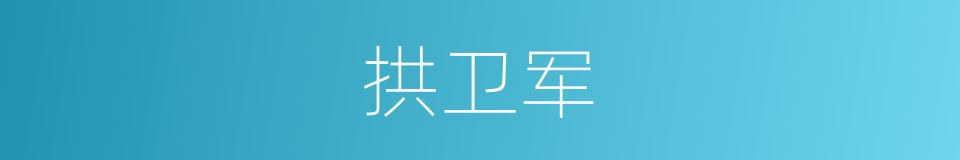 拱卫军的同义词