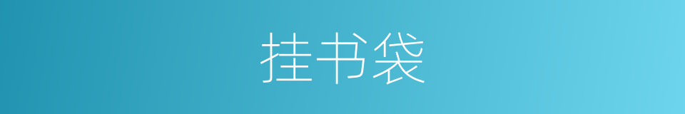 挂书袋的同义词