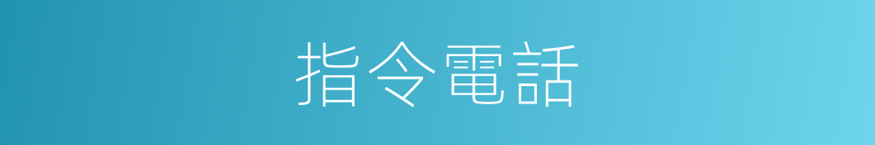 指令電話的同義詞