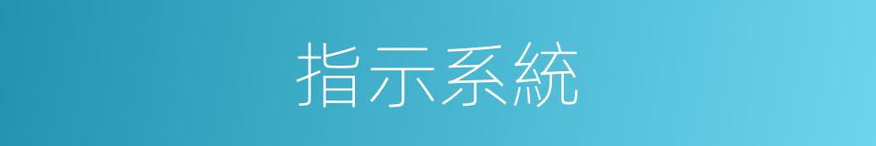 指示系統的同義詞