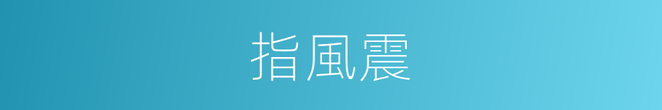 指風震的同義詞