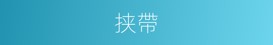 挟帶的同義詞