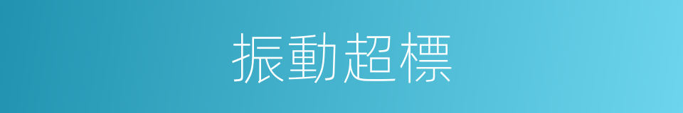 振動超標的同義詞