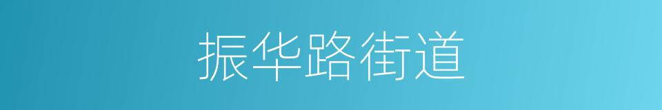 振华路街道的同义词