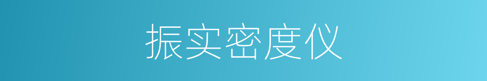 振实密度仪的同义词