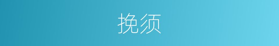 挽须的意思