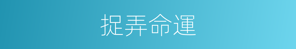 捉弄命運的同義詞