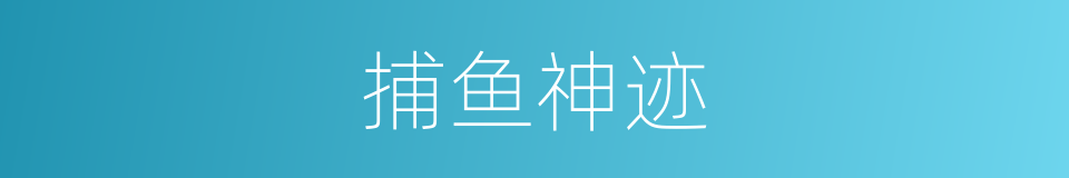 捕鱼神迹的同义词