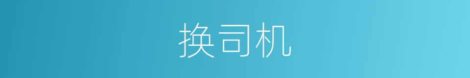 换司机的同义词