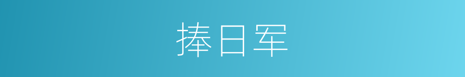 捧日军的同义词