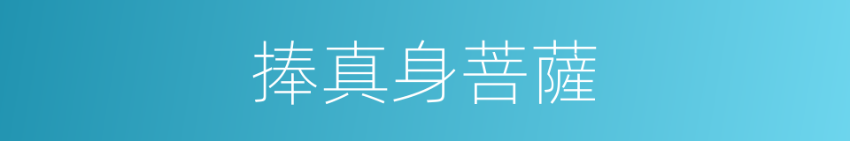 捧真身菩薩的同義詞