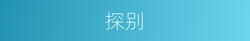 探别的同义词