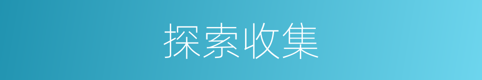 探索收集的同义词