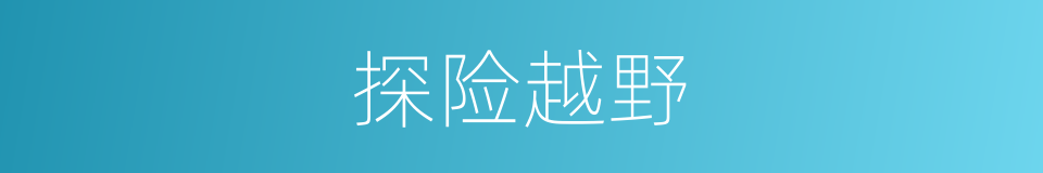 探险越野的同义词