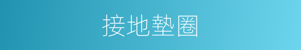 接地墊圈的同義詞